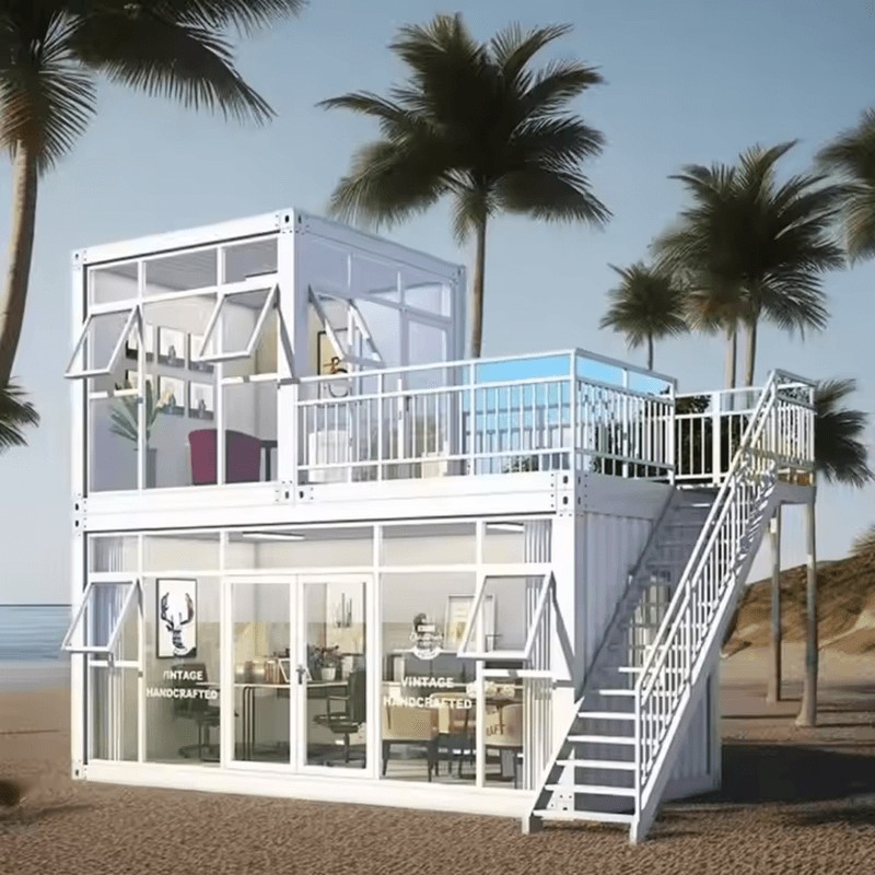 Dvostruko ostakljena sunčana soba, proširiva montažna kontejnerska kuća/kuća Dvostruko ostakljena sunčana soba, proširiva montažna kontejnerska kuća/kuća