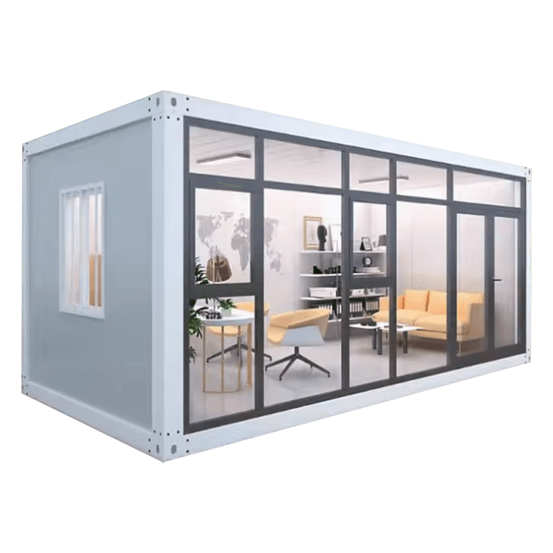 Vanjska jednoslojna staklena sunčana soba, montažna kontejnerska kuća