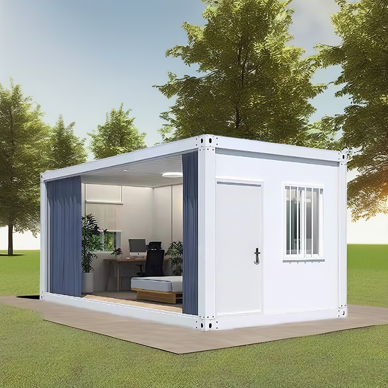 Jednokatna kuća od staklenih kontejnera Jednokatna kuća od staklenih kontejnera