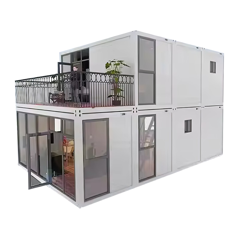 Dvokatna kuća od staklenih kontejnera